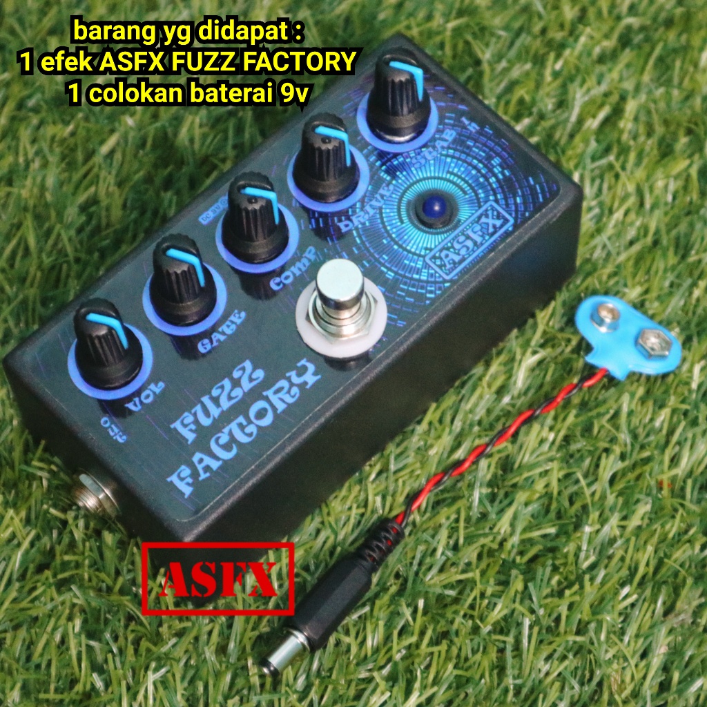 Efek gitar Fuzz Factory murah ASFX AS Effect cocok untuk para penggemar muse guitar pedal zvex