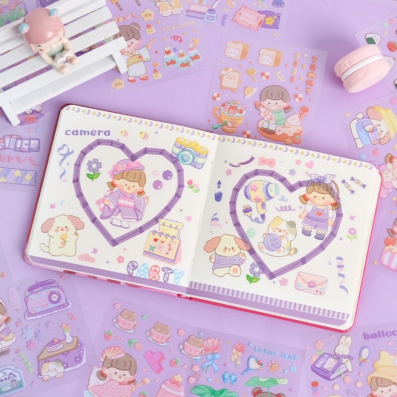 5 LEMBAR STIKER ACAK LUCU AESTHETIC DECO PLANNER DIARY BUNGA SCRAPBOOK KIYOWO KAWAII KOREA UNIK KARAKTER KARTUN HEWAN PELIHARAAN ANAK PEREMPUAN ORGANIZER DEKORASI CASING LAPTOP HP BOTOL AIR MINUM VIRAL TIKTOK MURAH TAHAN AIR CUTE BERUANG KELINCI