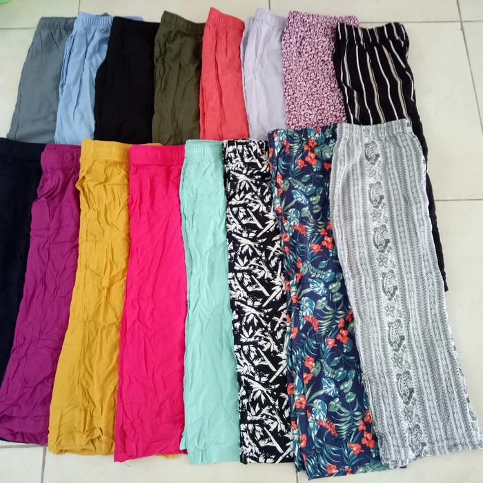 Relaco Cullottes By Uniqlo Celana Qulot Wanita - Ungu, M