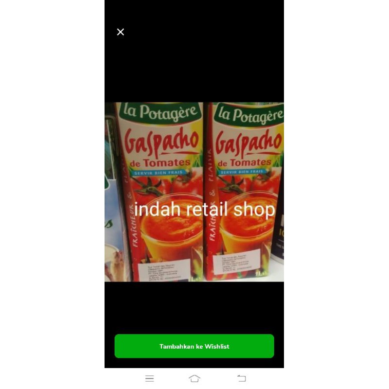 

La Potagere Gaspacho Tomato soul 1lt