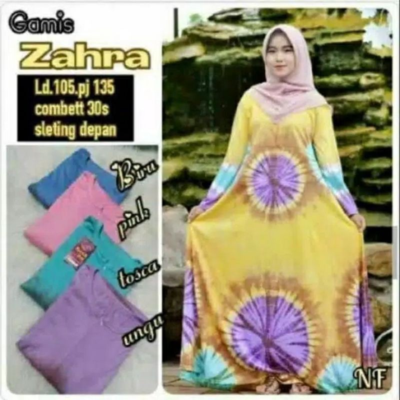 DASTER ZAHRA|| DASTER JUMBO LD120 BUSUI LENGAN PANJANG ZIPER MOTIF BATIK BAHAN KAOS ADEM KEKINIAN DA