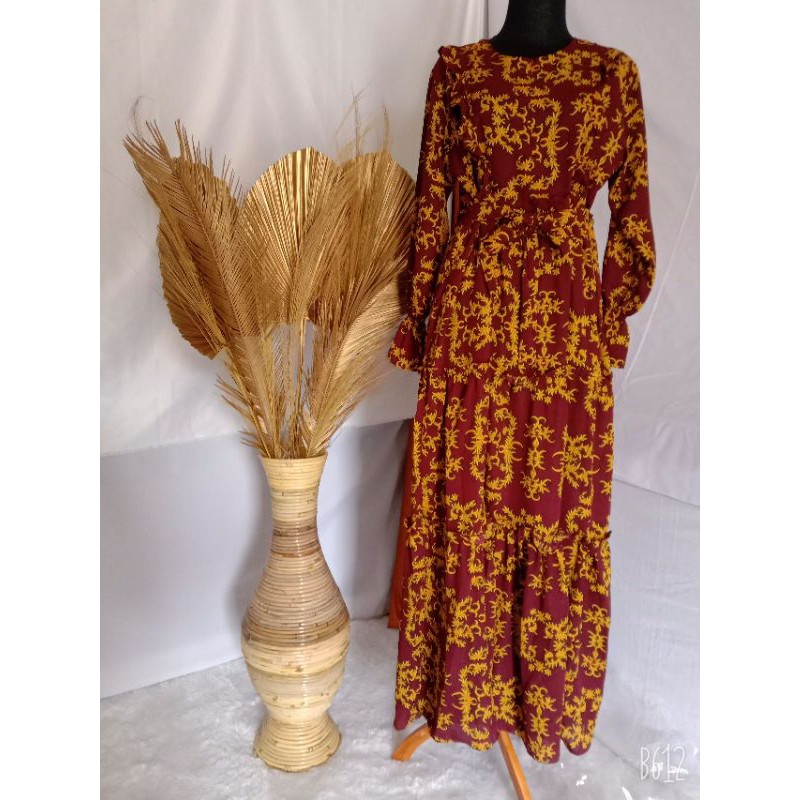 gamis monalisa motif sultan /gamis murah