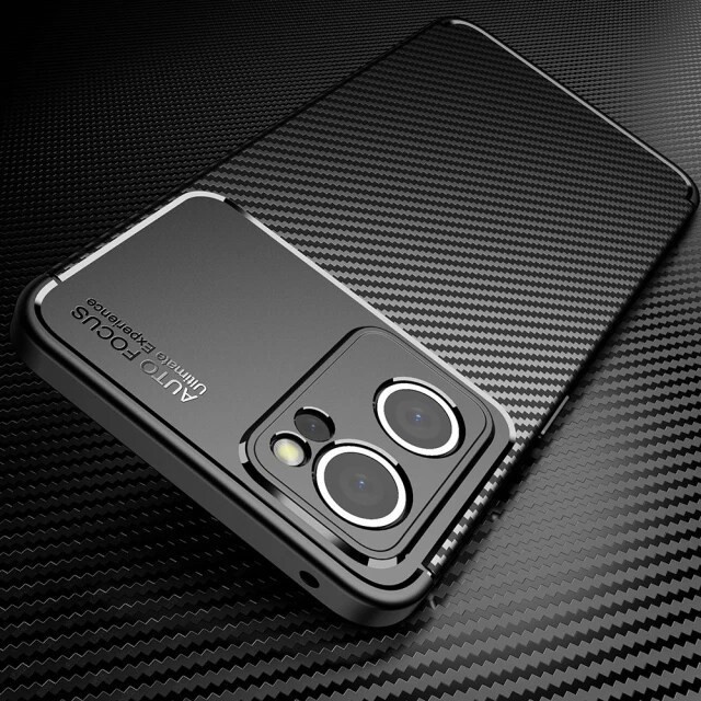 REALME 9 / 9 PRO / 9 PRO + SOFTCASE FOCUS CARBON ORIGINAL COVER SOFT CASE SILICONE - BLACK REALME 9 PRO PLUS