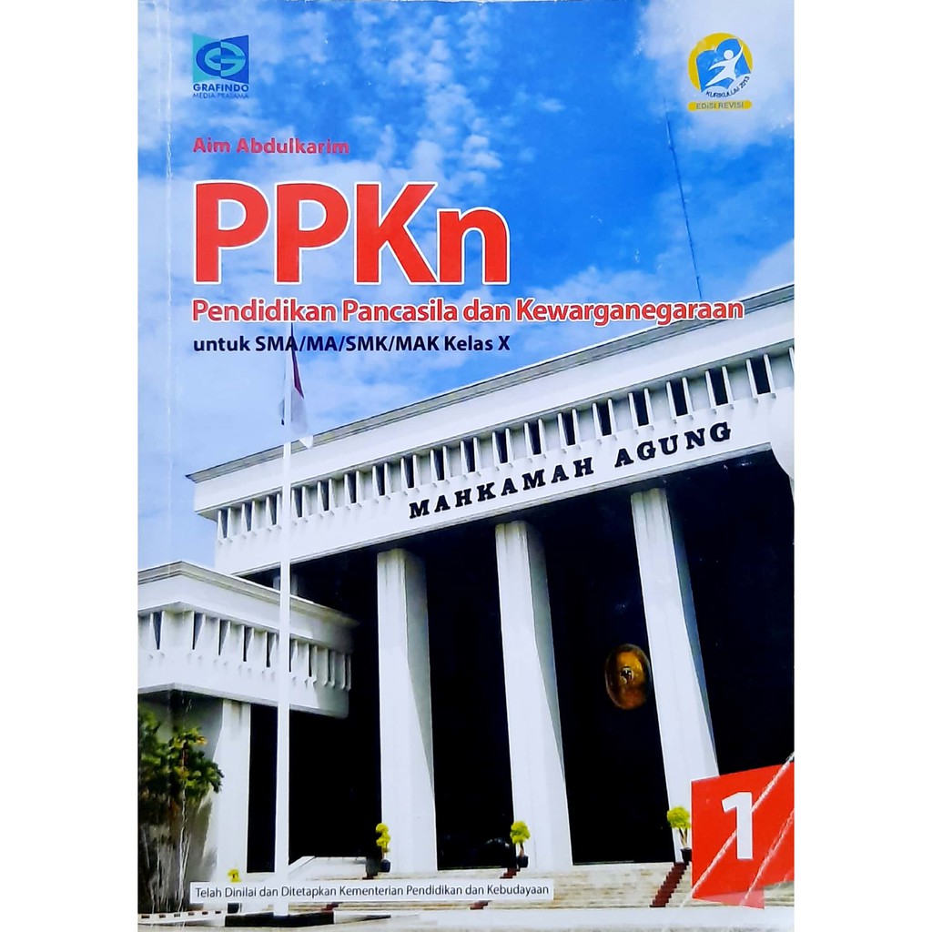 Buku Pelajaran PPKn Kelas 10 SMA Grafindo Kurikulum 2013 Revisi