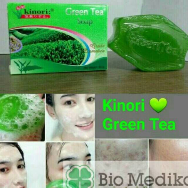 SABUN KINORI // GREAN TEA SOAP HIJAU new / pcs