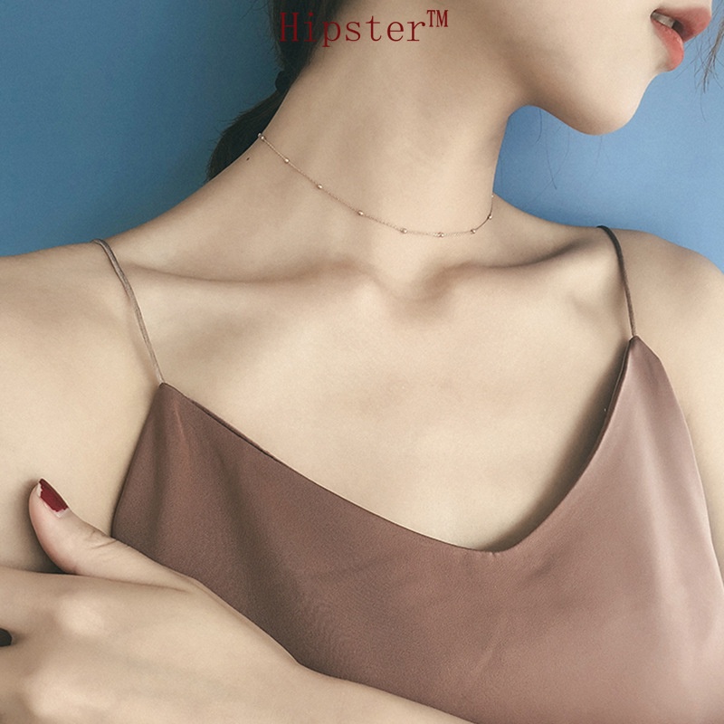 Short And Simple Personality All-Match Cold Choker Clavicle Chain