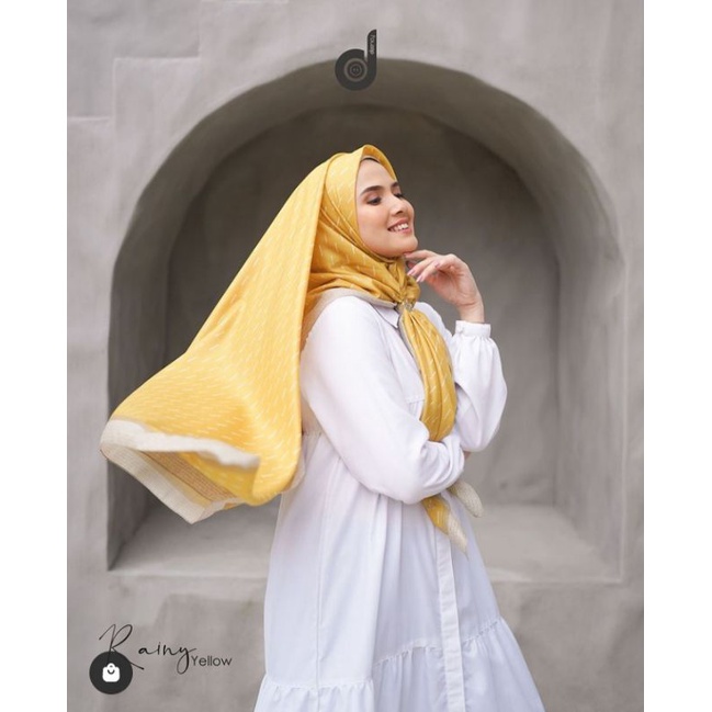 deenay scarves Rainy yellow