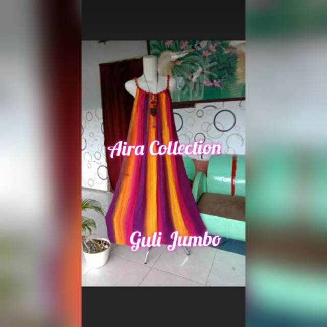 Dress Bali Jumbo Motif Garis Salur