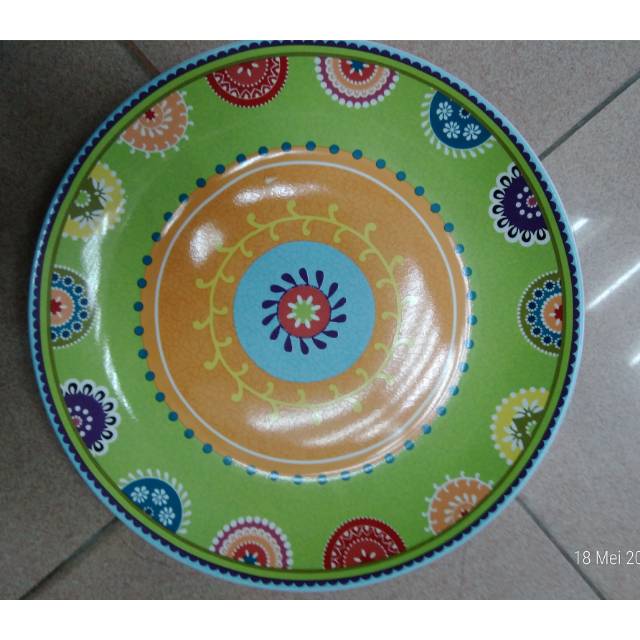 Dinner plate green maroko produk sango