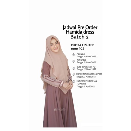 HAMIDA DRESS by majida hijab PO READY SEBELUM LEBARAN