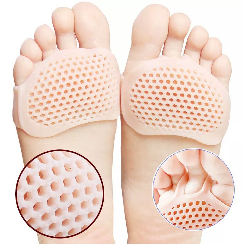 1 Pasang Insole Silicone Jepit Anti Slip / Bantalan Kaki Depan Silikon