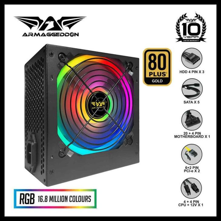 Jual Armaggeddon Psu Voltron Gold Rgb Gold Year Official Warranty Shopee Indonesia