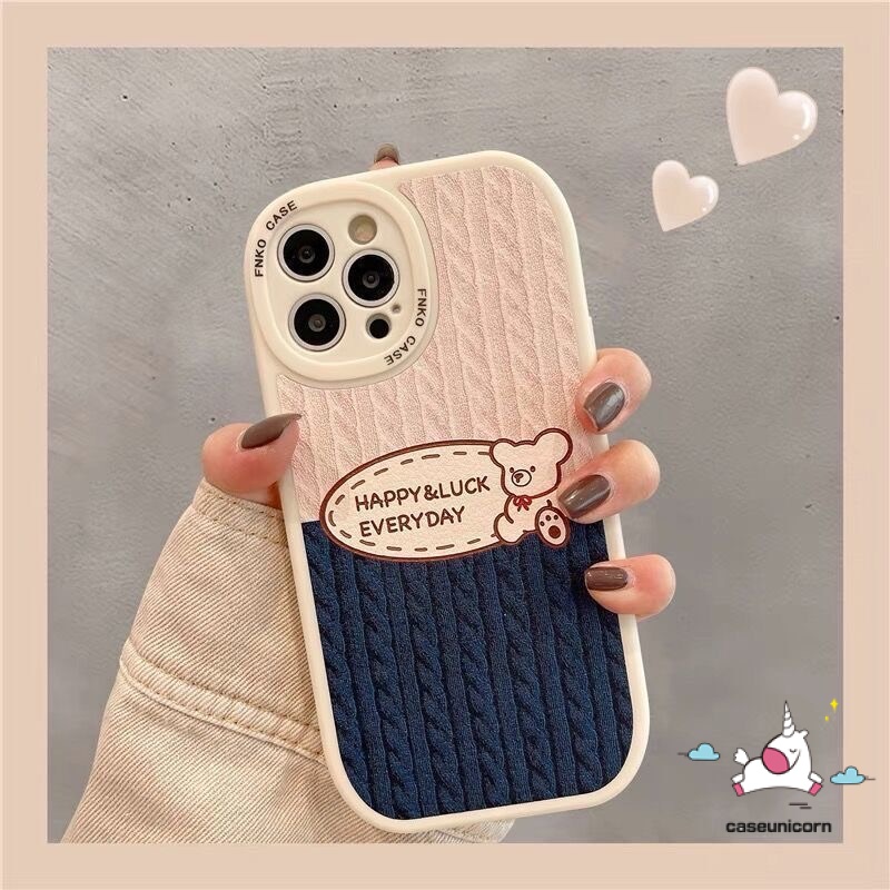 Soft Case TPU Motif Kartun Beruang Untuk iPhone 7 8 Plus 6 6s Plus 11 14 13 12 Pro MAX XR X XS MAX SE 2020