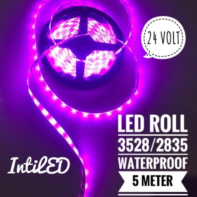 24 VOLT - LED ROLL 3528/2835 PINK 5 METER