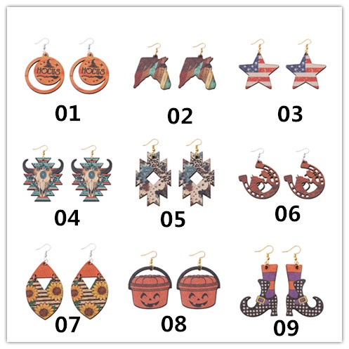 Anting Liontin Desain Pohon Natal Snowman maple leaf Gaya retro Untuk Wanita