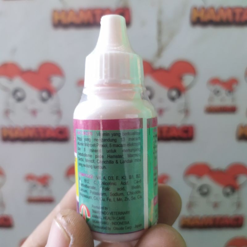 NIKIDROP 30ML MULTIVITAMIN PERTUMBUHAN HAMSTER/GERBIL/LANDAK/PETS