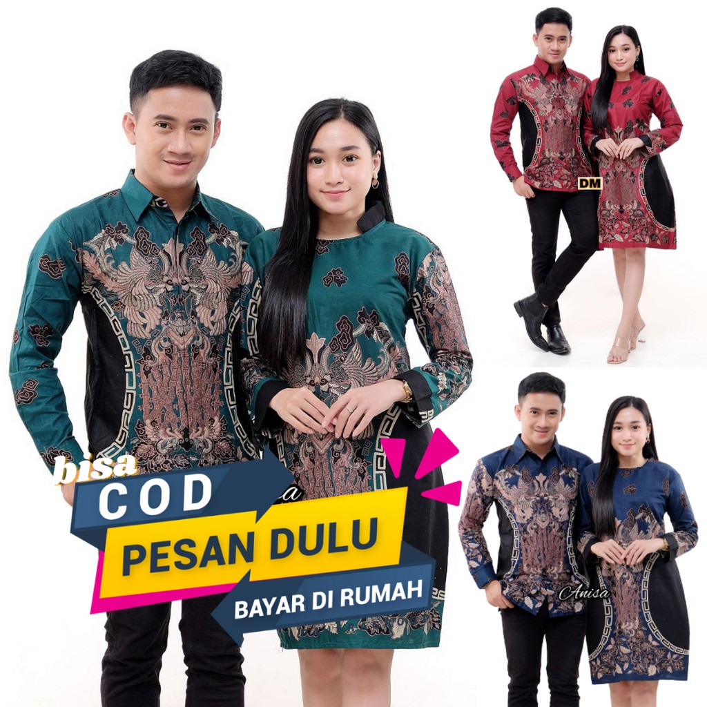 TUNIK BATIK COUPLE BAJU TUNIK BAJU MUSLUM BAJU TUNIK WANITA BAJU MUSLIM BAJU BATIK COUPLE BATIK NN89