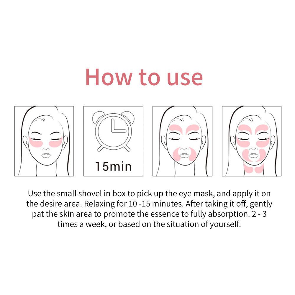 LANBENA Eye Mask Rose Hydra Gel Eye Patches Lady Collagen Moisturizing Eye