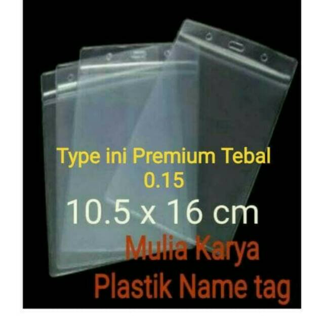 

Plastik Name tag 10.5 x 16 / 11 x 17 tebal premium 0.15 / Plastik id card mika 0.15