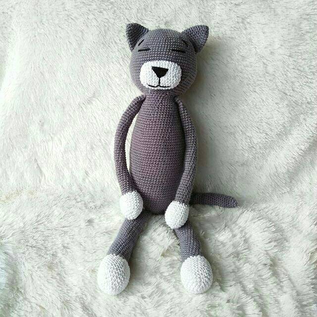 Boneka Rajut Kucing / Amigurumi Kucing / Boneka Handmade