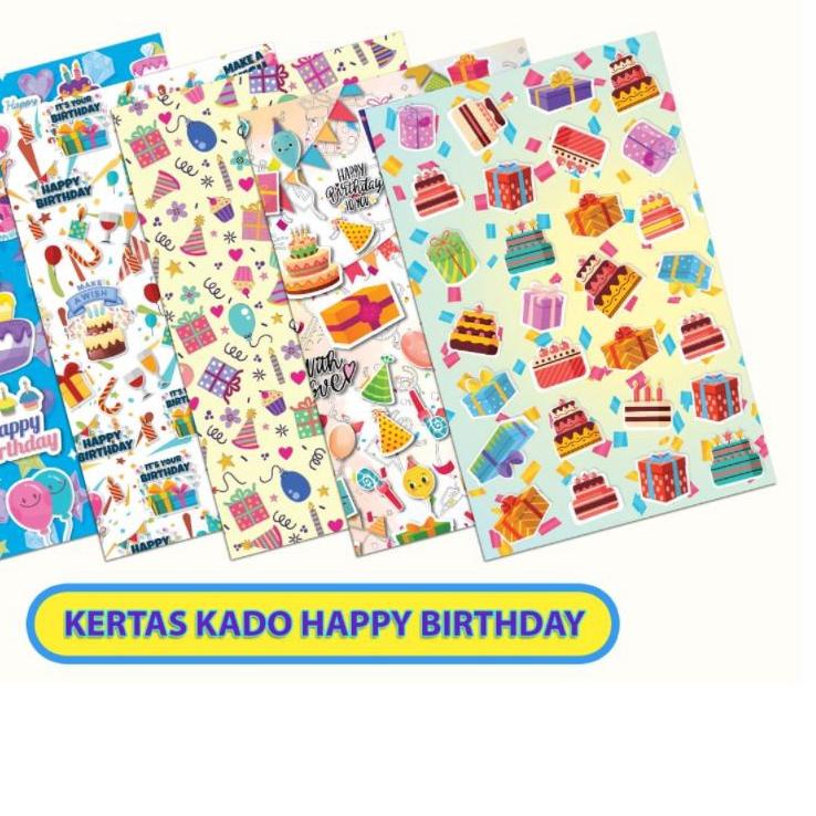 

☑ KERTAS KADO SIDU SINAR DUNIA / KERTAS KADO MOTIF LUCU FANCY [50 LEMBAR /PACK] ♢