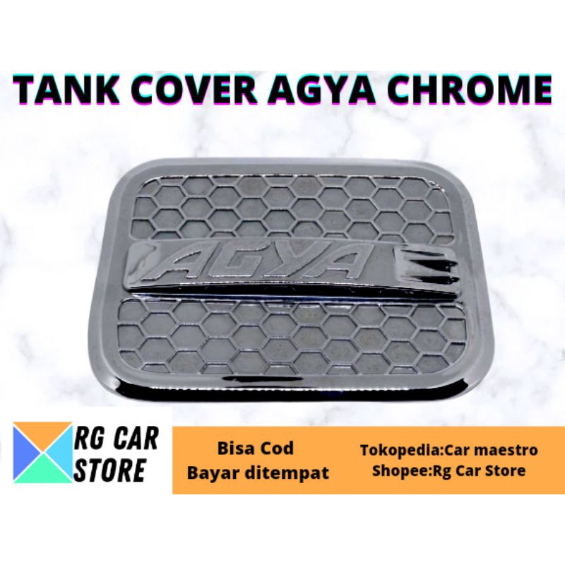 TANK COVER AGYA WARNA CHROME ORIGINAL KHUSUS TOYOTA AGYA