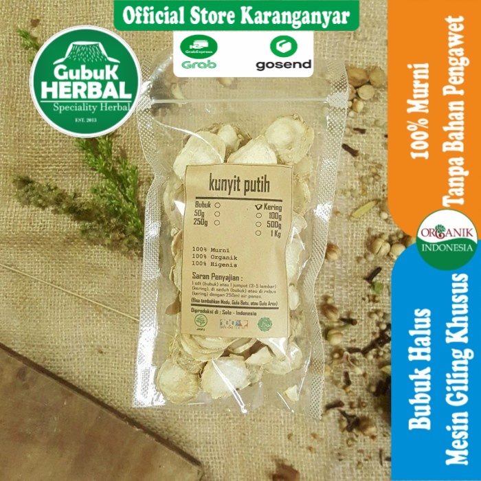 

KUNYIT PUTIH IRIS KERING 100 gr - Curcuma Zedoaria EXPORT - ASLI - KUALITAS PREMIUM