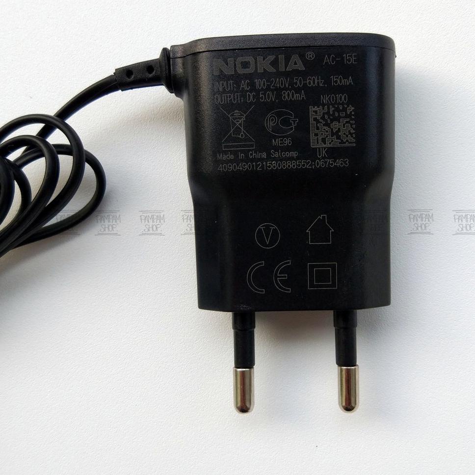 [CL. 4] Travel Charger Nokia Jadul Colokan Kepala Pin Kecil Original OEM Casan Carger Tusukan N95 12