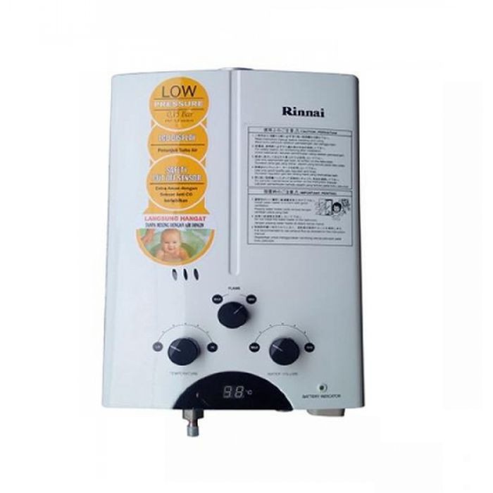 WATER HEATER GAS RINNAI REU 5 CFC 5 LITER PEMANAS AIR MANDI