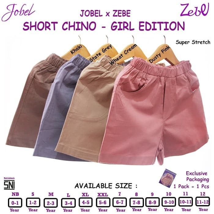 ZEBE - Short Chino Girl Edition