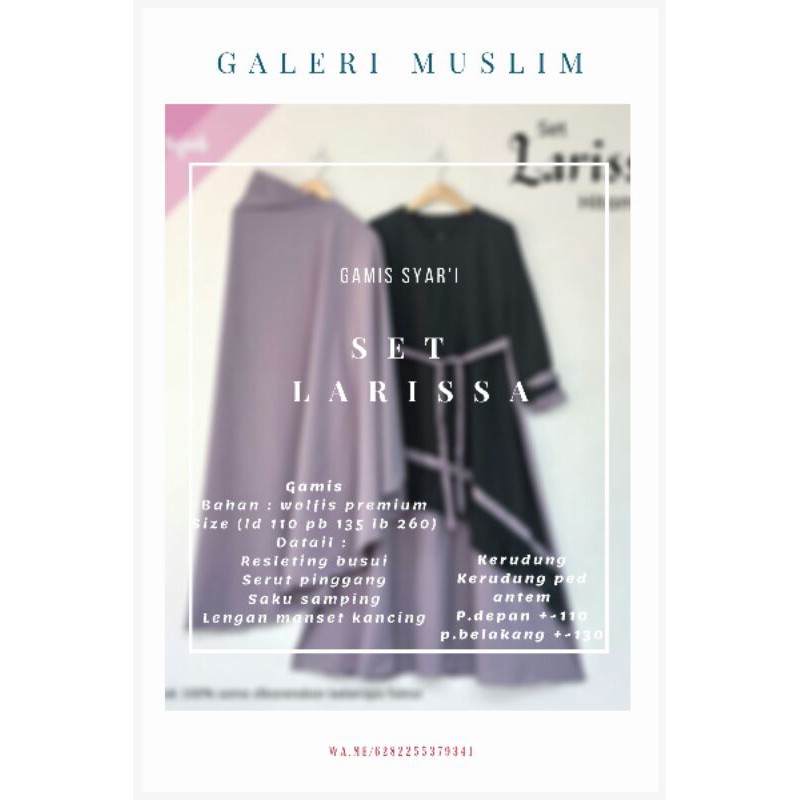 GM-Set Larissa/gamis syar'i