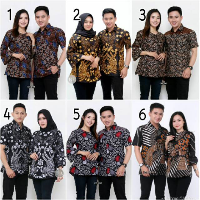 Maura Couple - Sania Ruffle Batik Couple Ori Ndoro Jowi DNT Garansi Termurah Shopee -