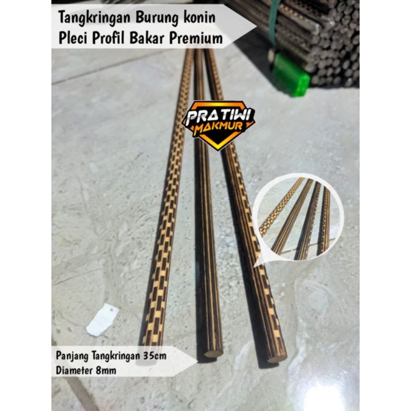 Tangkringan Burung Cucak Ijo Konin Pleci Profil Bakar Premium