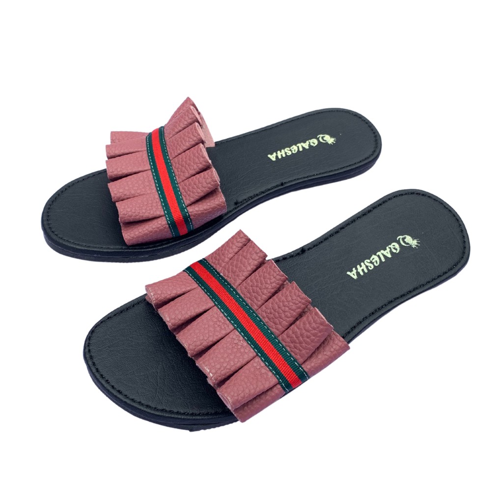 Insyira - Sandal Wanita Alena / Sandal Papirut Wanita Non Slip Alas Hitam / Sandal Wanita Slop Rempel