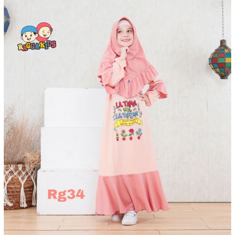 GAMIS ANAK PEREMPUAN REMAJA TANGGUNG PEREMPUAN TERBARU CASUAL NYAMAN RAGGAKIDS RG 34 ( 1-12 TAHUN )