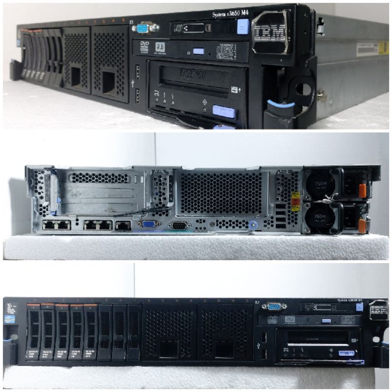 Server Ibm X 3650 M4 2U Xeon E5-2665o X2 Ram 32Gb Hdd 1.2Tb