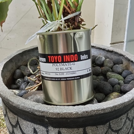 [Black 92] Tinta Sablon Plastik Toyo Indo Polymate - 1 kg