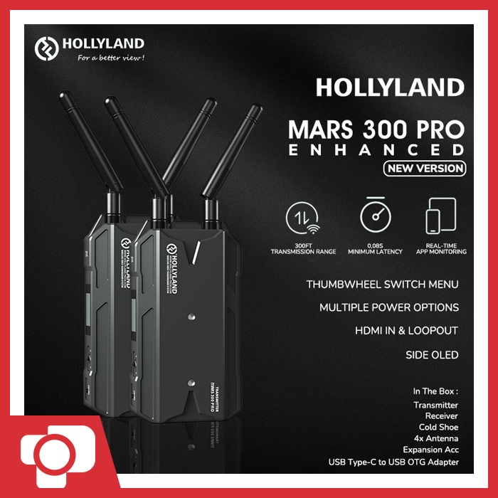 Hollyland Mars 300 Pro Enhanced New Version HDMI Wireless Transmission