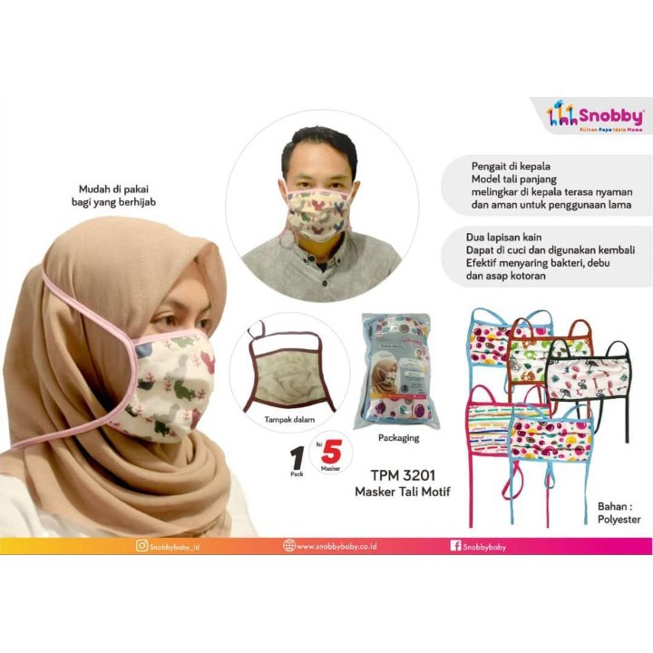 Snobby Masker Kain Non Medis Dua Lapis