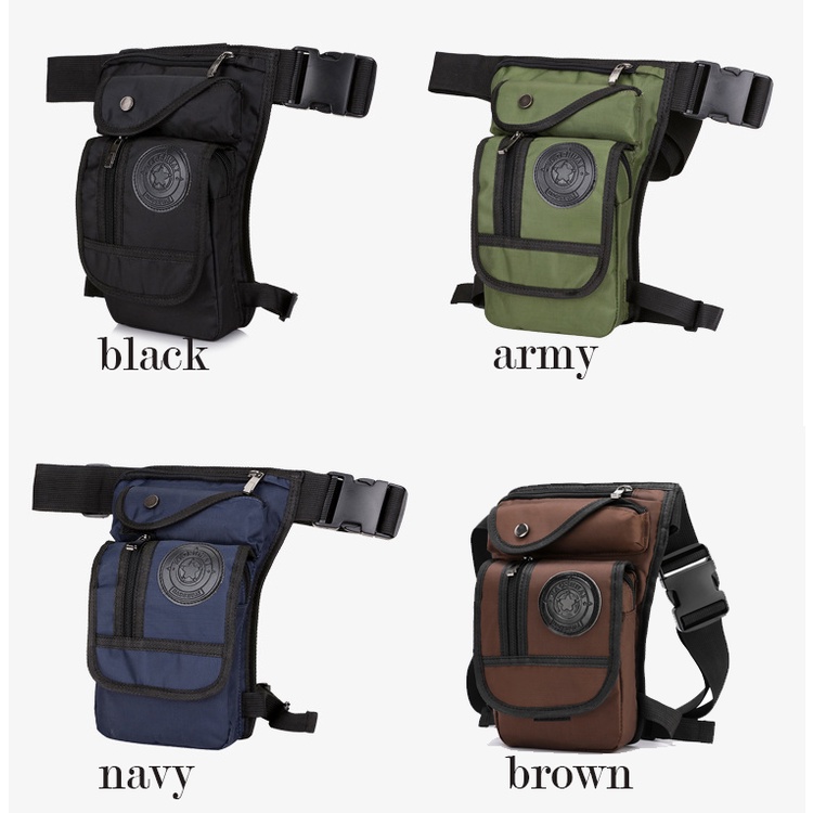 Tas Pinggang Paha HAOSHUAI Slim Water Resistant Tas Camping Sport Hiking Gowes Mancing