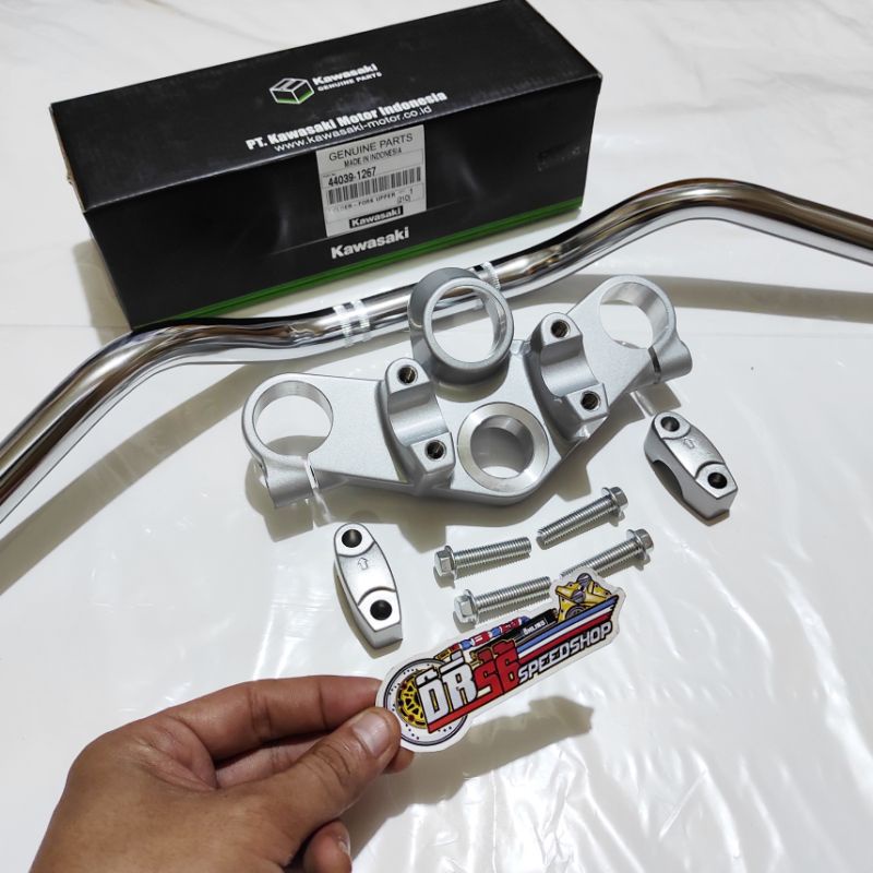 Jual Segitiga Atas Stang Pipa Ninja Ss Set Pnp Ninja R Original Kawasaki Indonesia Shopee Indonesia