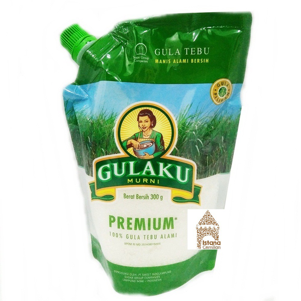 

Gulaku Premium 100% Gula Tebu Alami 300 Gram Pouch