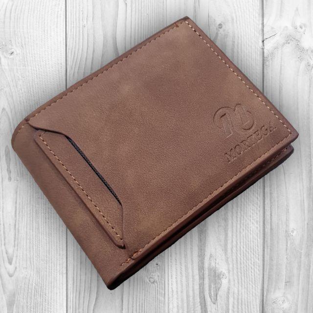 Dompet Pria Kulit Fashion Casual Import M-1007-Coklat Muda