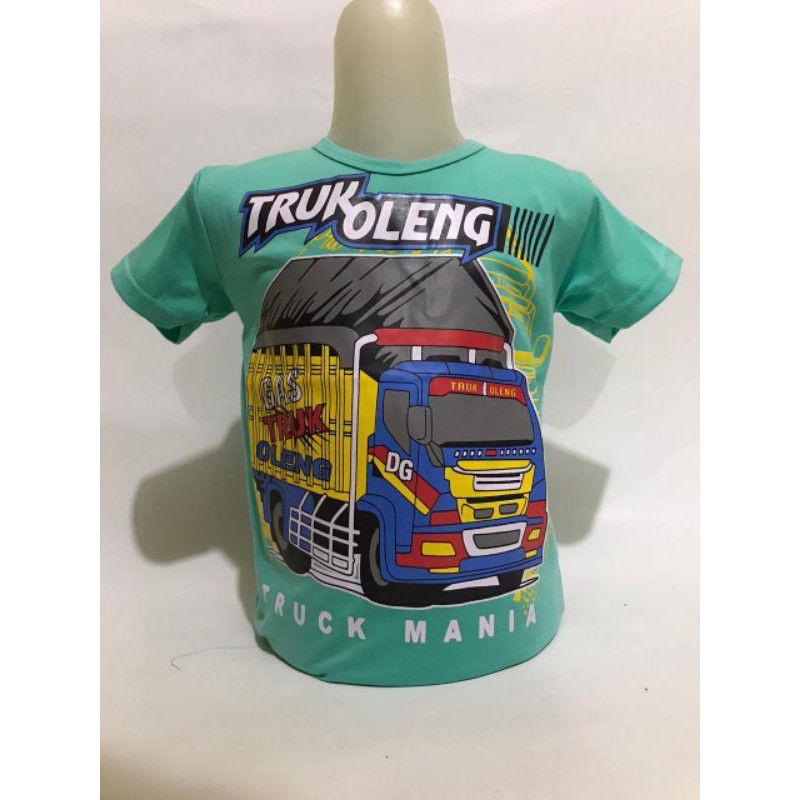 KAOS ANAK LAKI-LAKI MOBIL TRUCK OLENG USIA 1-10 TAHUN SABLON