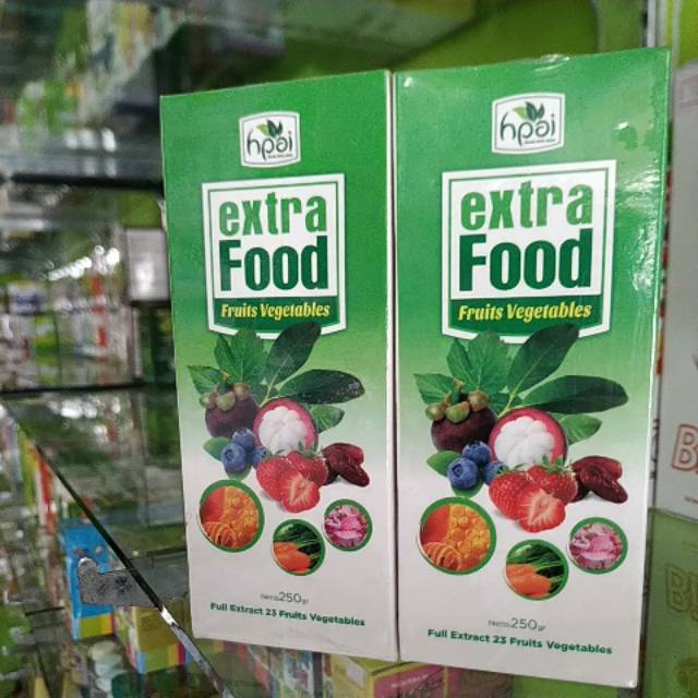 Extra food HPAI fruits vegetables netto 250 gr Asli Original