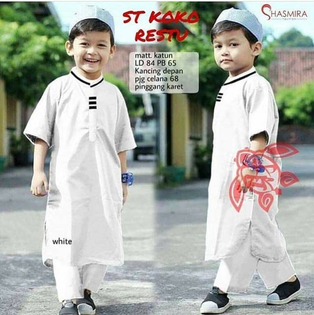 Kids Koko Restu - koko anak - baju anak - setelan anak - stelan anak - baju koko anak