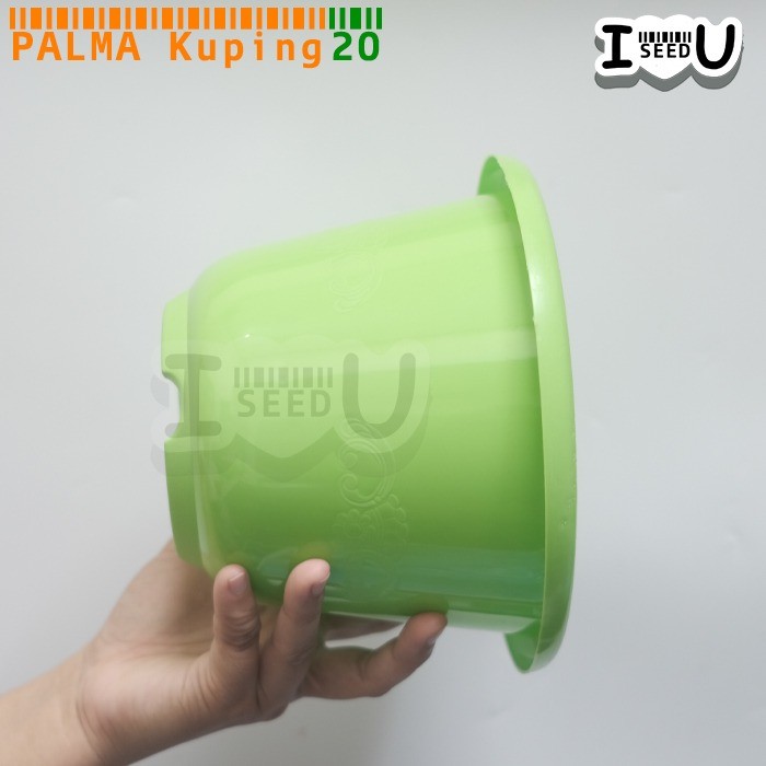 Pot Bunga Polos Warna Kuping 20cm - Palma