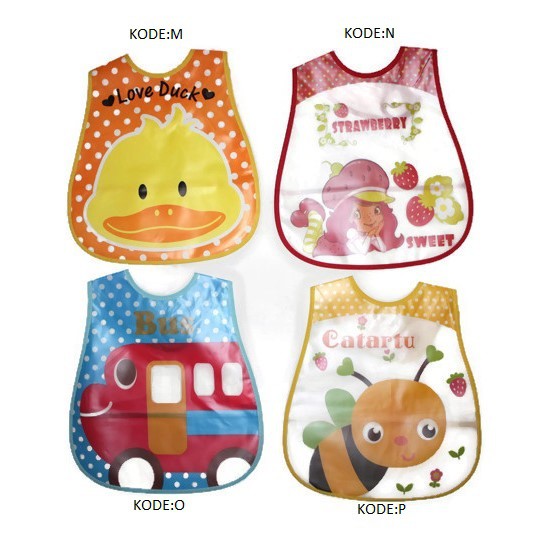 Baby Bibs Celemek Slaber Plastik Besar