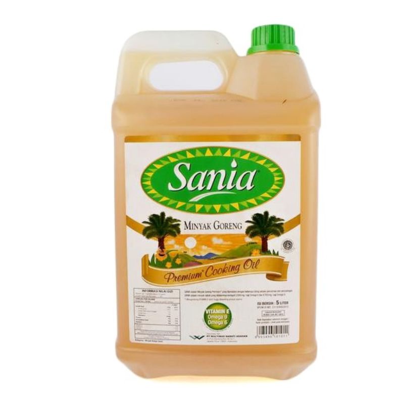 

Minyak Goreng Sania Premium 5L EXP:2026 (5Liter/JERIGEN)