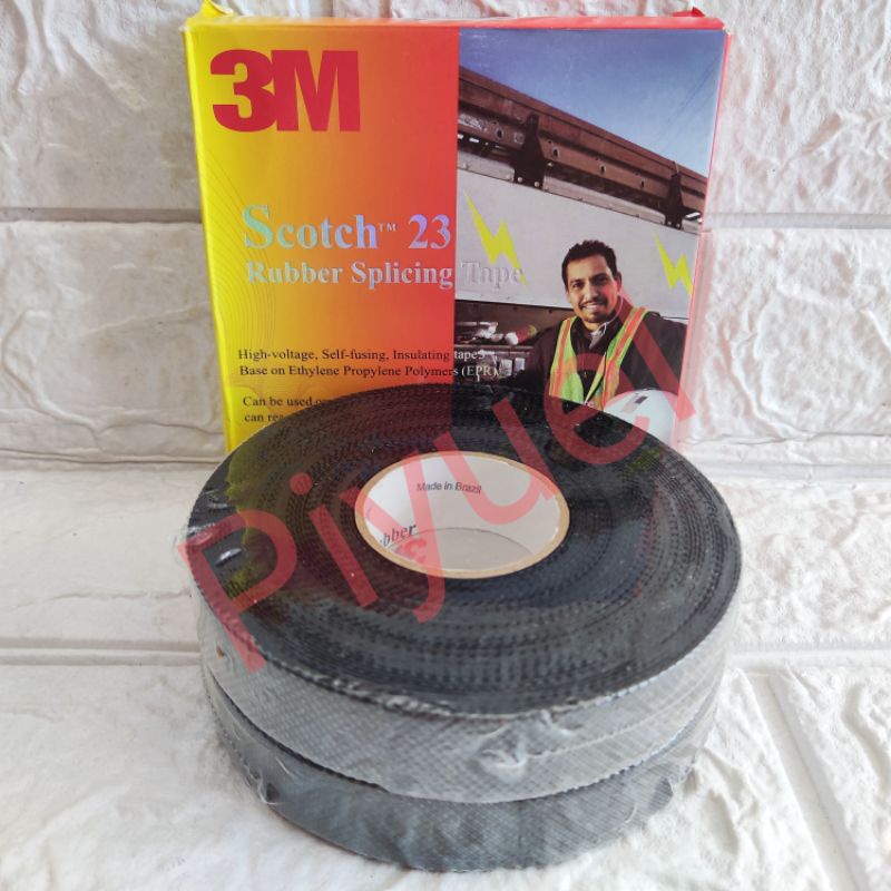 Isolasi listrik rubber splicing tape scotch 23 3M